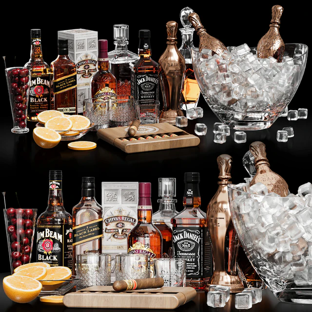 whiskey, scotch and congac cocktail — Скачать