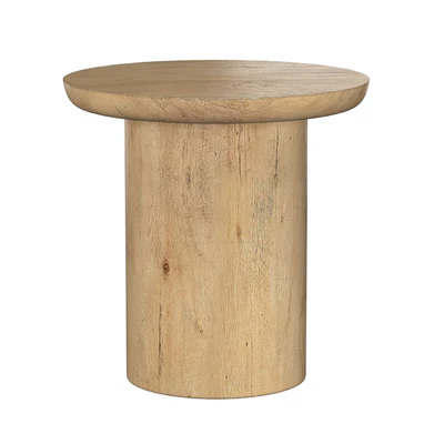 OSLO PEDESTAL ROUND SIDE TABLE — View 3