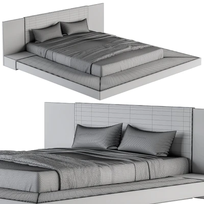 Veneer Defalco Upholstered Platform Bed — Ver 2