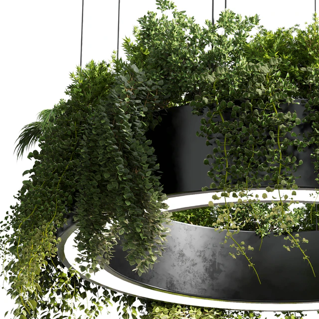 pot light pendant - plant light hanging 05 — Скачать