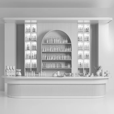 Design of a restaurant with a bar and wine. Alcohol, restaurant 22 — Ver 2
