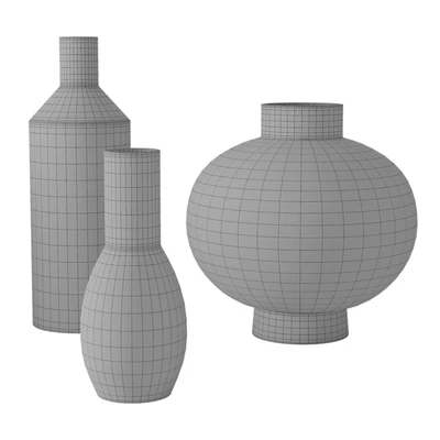RH Geometric vases set — Ver 3