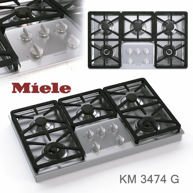 Gas cooktop Miele KM 3474 G — Descargar