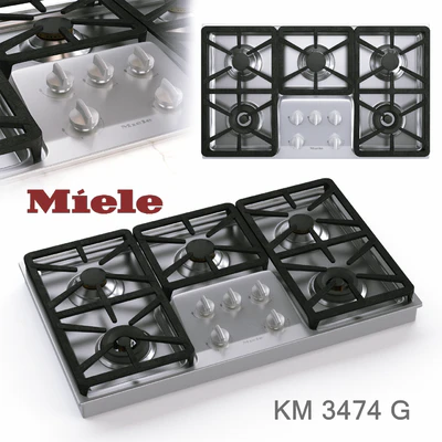 Gas cooktop Miele KM 3474 G — Ver 1