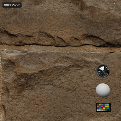 stained old stone block wall texture — View 4