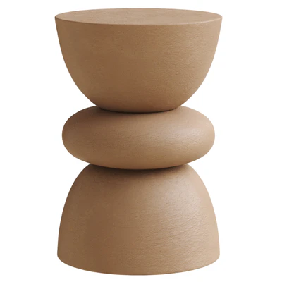 Table dappoint ronde bois de manguier Benno — Ver 2