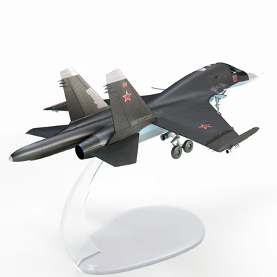 Plastic model of the SU-34 aircraft — Ver 3