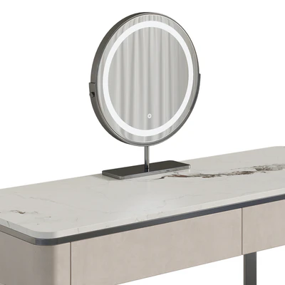 Lalume dressing table with makeup mirror — Ver 3