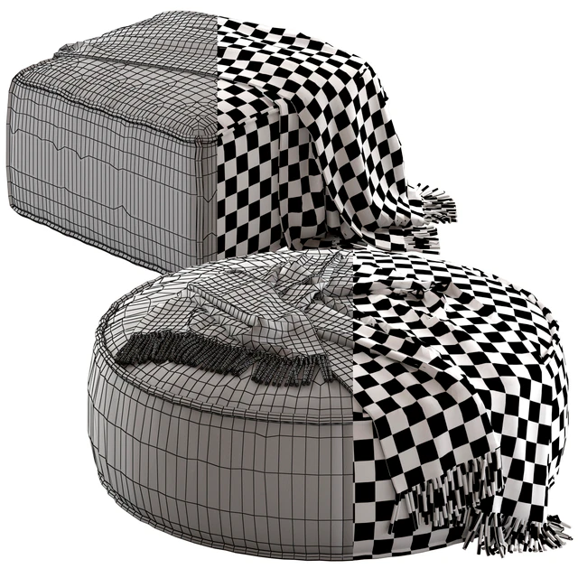 Globewest Orlando Seamed Ottoman — Скачать