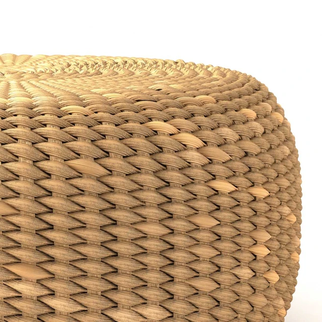 Bazar Bizar WATERHYACINTH  Pouf Round natural fibre pouf — Скачать