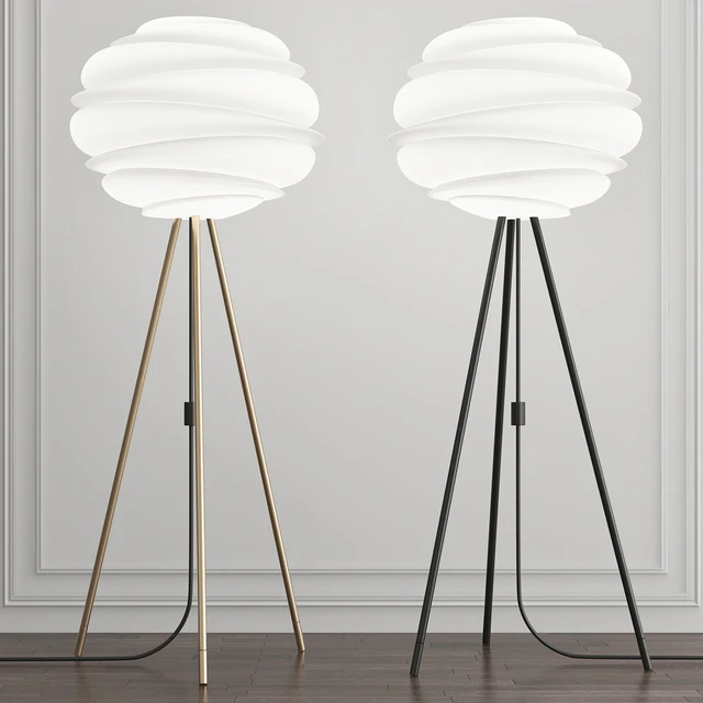 Carmina Matte Black Floor Lamp by Umage — Скачать