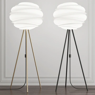 Carmina Matte Black Floor Lamp by Umage — Вид 1