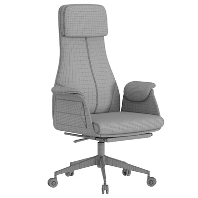 Reclining Leather Office Desk Chair black — Ver 2