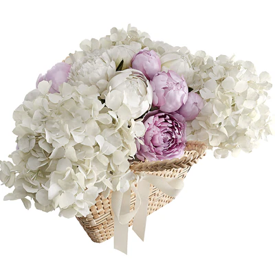 Basket with flowers — Вид 3