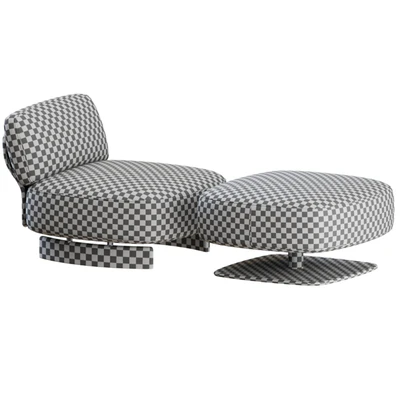 Saki Armchair and Footstool by Minotti — Вид 4