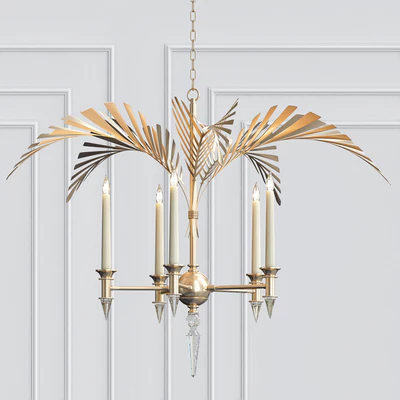 Palm Frond 5-Light Chandelier — Ver 1