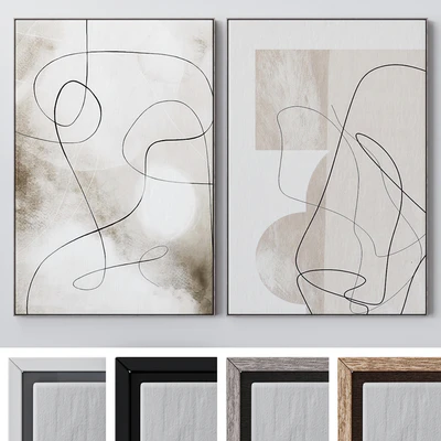 Set of large wall paintings 2074 — Ver 1