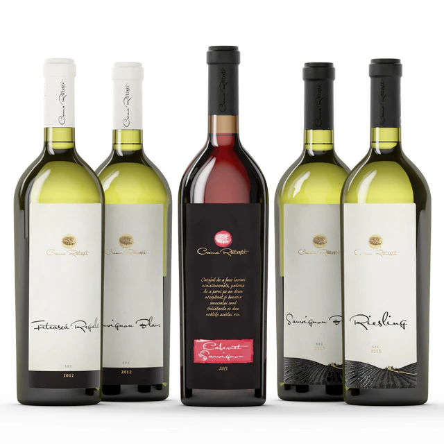 WINE Red and White bottles — Descargar