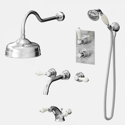 A set of mixers for bathroom and shower Bruma — Ver 1