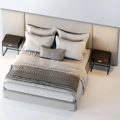 RH Modena Non Tufted Extended Bed — Ver 2