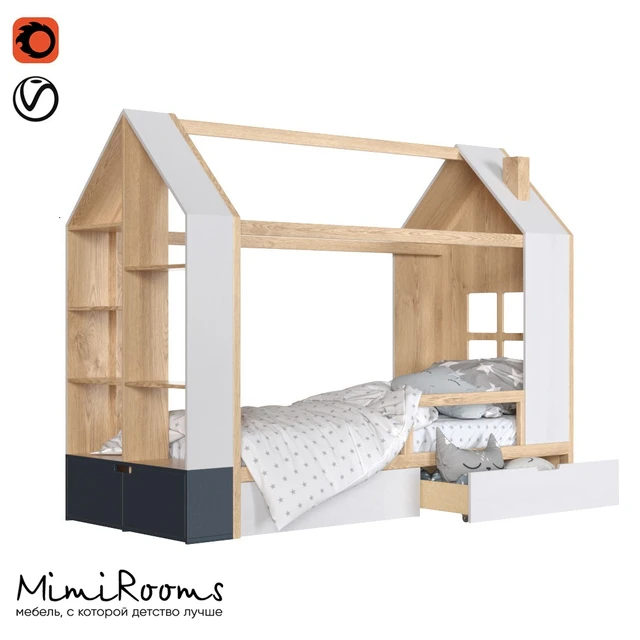 Mi-Mi crib with a rack from mimirooms.ru — Descargar