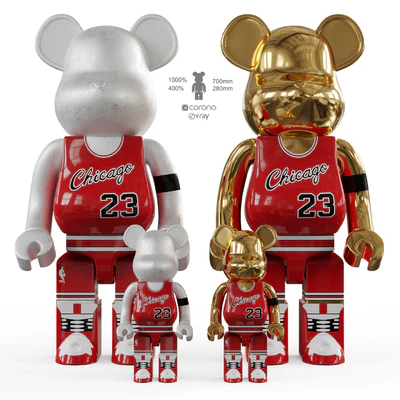 Bearbrick / basketball 23 Chicago Bulls — Ver 1