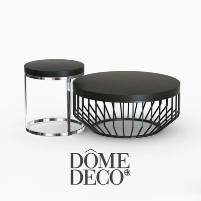 Dome deco set of coffee tables — Ver 1