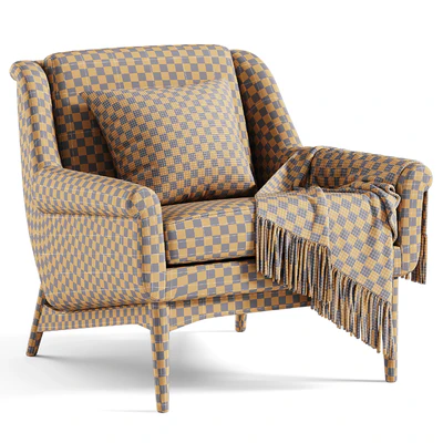 Lulu White Small Armchair — Ver 2