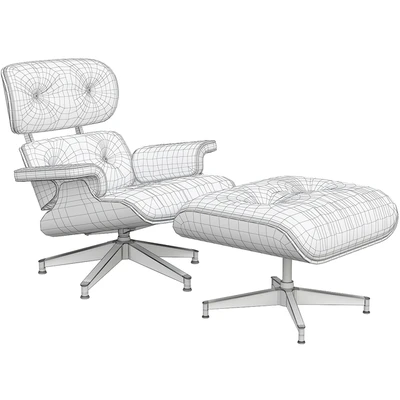 Eames Style Lounge Chair & Ottoman — Вид 3