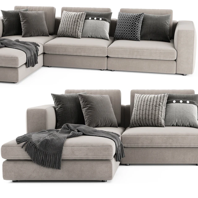 Blanche Soho Sectional With Ottoman — Descargar