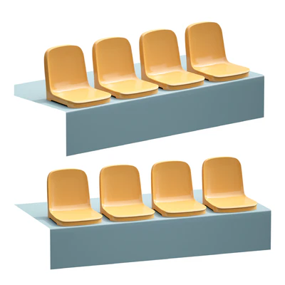 Plastic chairs seats seats for the stadium grandstand — Ver 1