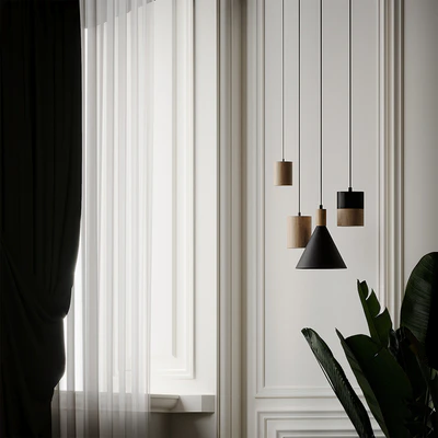Hanging Small Cone, Spot half black ASAF WEINBROOM — Вид 2