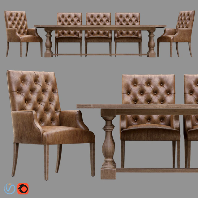 Bennett Parsons Leather Armchair / 17th s. Monastery — Descargar