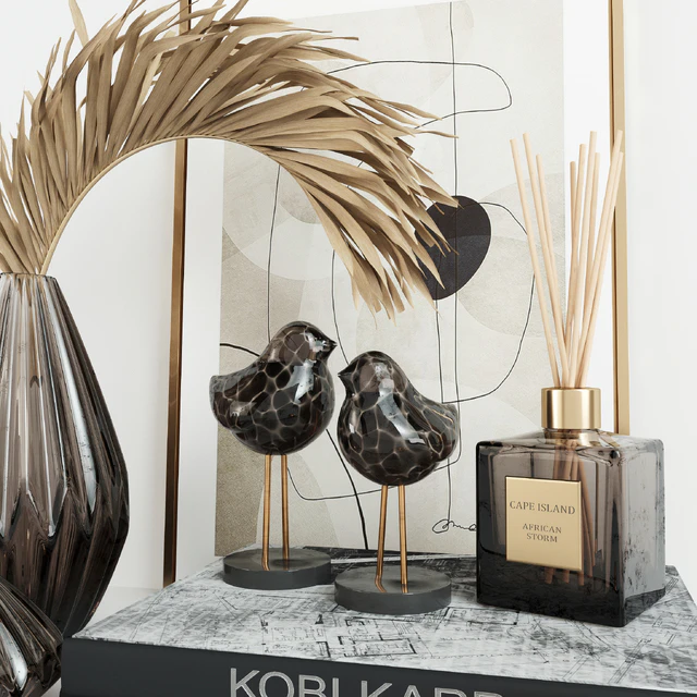 Decorative Set with Glass Birds — Descargar