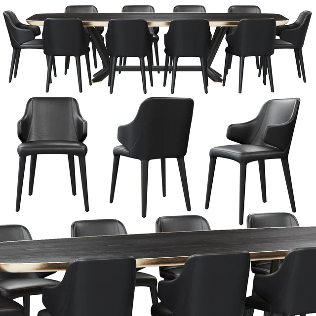 Chair Cattelan Italia Wanda and Table Planer — Descargar
