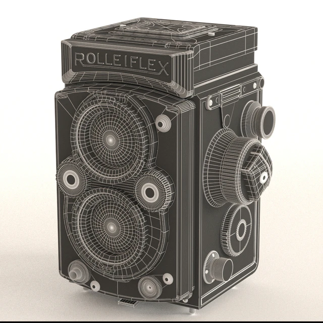 Фотоаппарат с чехлом Rolleiflex — Скачать