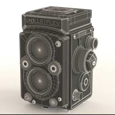 Фотоаппарат с чехлом Rolleiflex — Вид 2