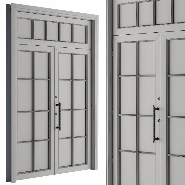 Wooden Vintage Glass Door — Скачать