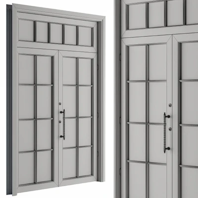 Wooden Vintage Glass Door — Вид 2