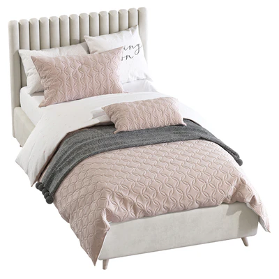 Bed with a soft headboard 7 — Ver 3
