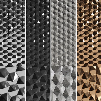 3D panels Hexagons — Вид 1