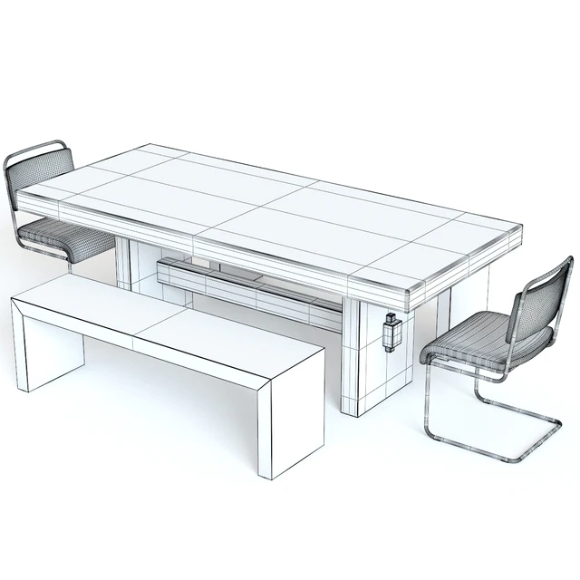 West Elm Emmerson Table and Industrial Chairs — Скачать