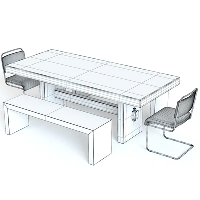 West Elm Emmerson Table and Industrial Chairs — Вид 3