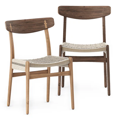CH327 DINING TABLE, CH23 CHAIR by Carl Hansen & Son — Ver 2