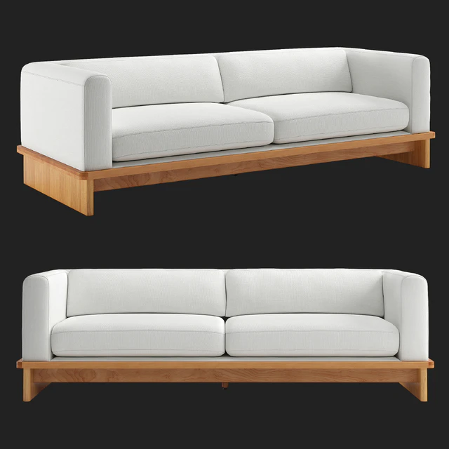 CB2 Tablon Snow Sofa — Скачать