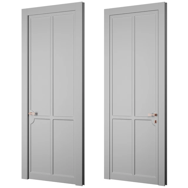 Interior door SOFTFORM with smooth coplanar platband "Volkhovets" — Descargar