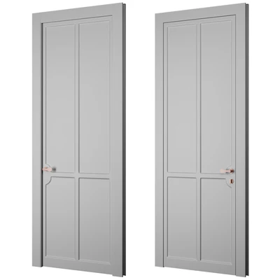 Interior door SOFTFORM with smooth coplanar platband "Volkhovets" — Ver 2