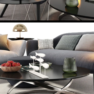 Poliform Mad Sofa Chair Set — Ver 3
