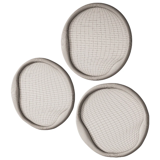 345 sculptural organic Doreen Round Mirror by Lulu and Georgia — Descargar