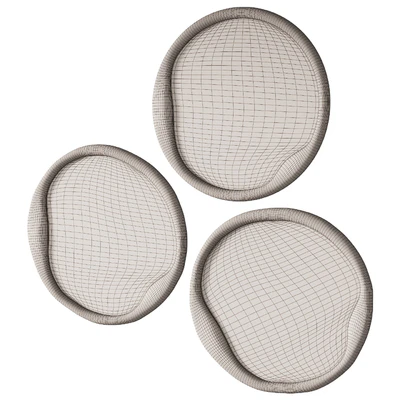 345 sculptural organic Doreen Round Mirror by Lulu and Georgia — Ver 3
